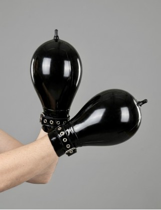 Latex Bondage-Handschuhe